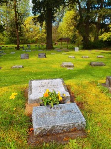 Frank Price grave, St. Peter's Quamichan Anglican cemetery