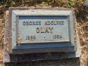 George Glay grave marker, St. Peter's Quamichan Anglican cemetery