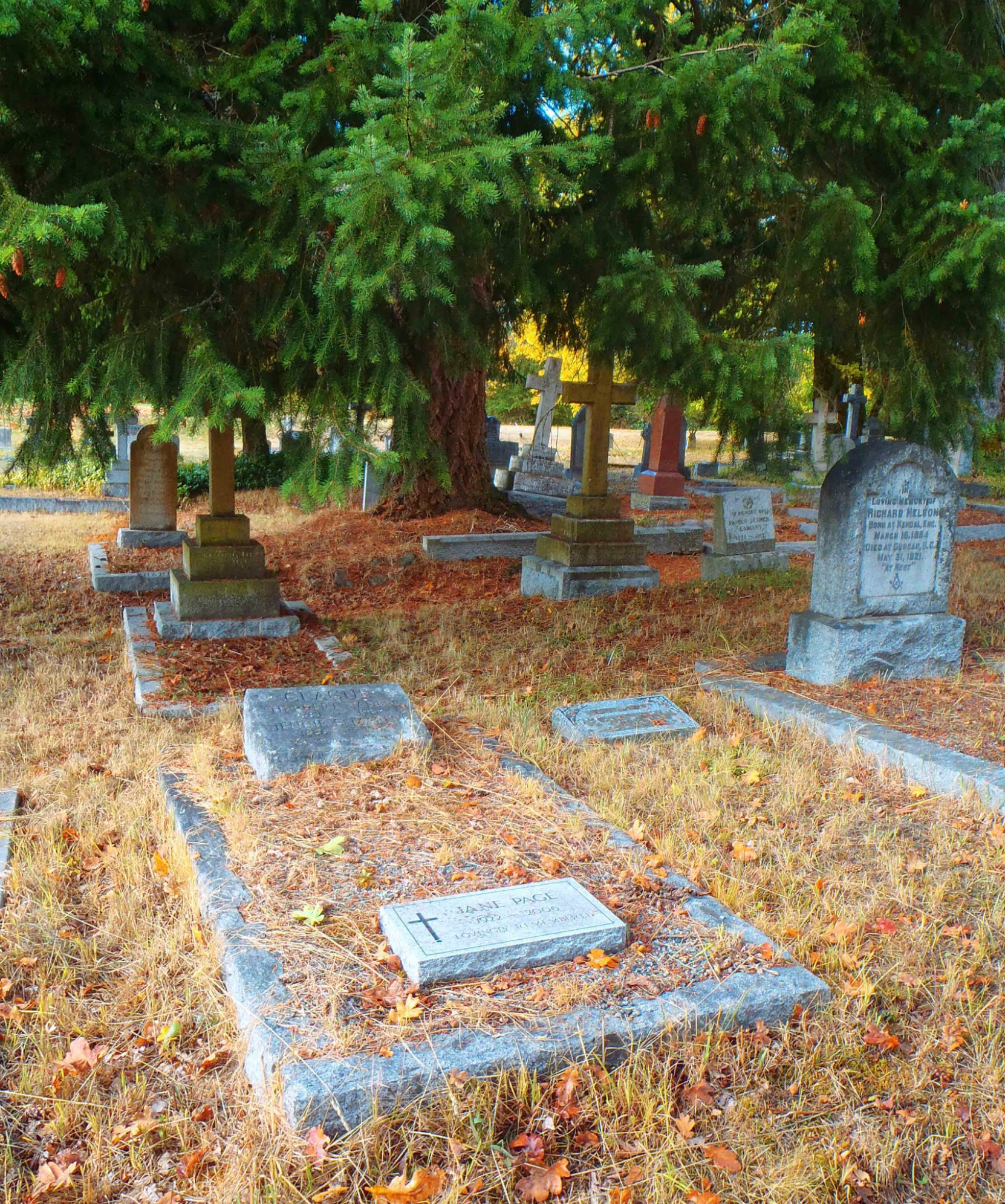 Herbert Naden Clague grave, St. Peter's Quamichan Anglican Cemetery