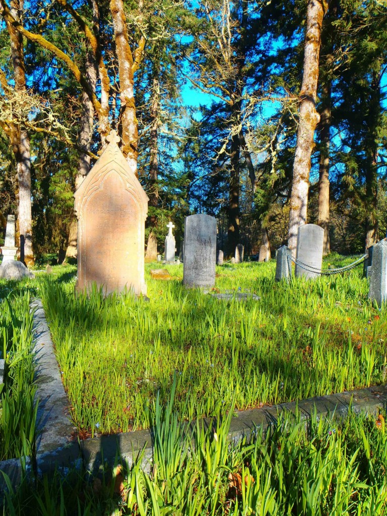 James Evans, family grave, St. Peter's Quamichan cemetery