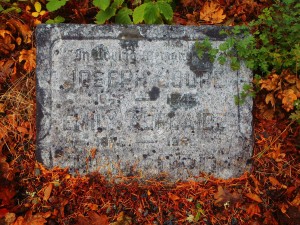 Joseph Coupe Holford, grave marker, St. Peter's Quamichan cemetery