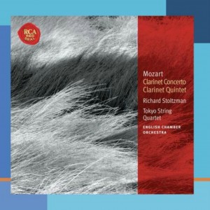 CD cover. Mozart Clarinet Concerto, Richard Stoltzman, RCA Records