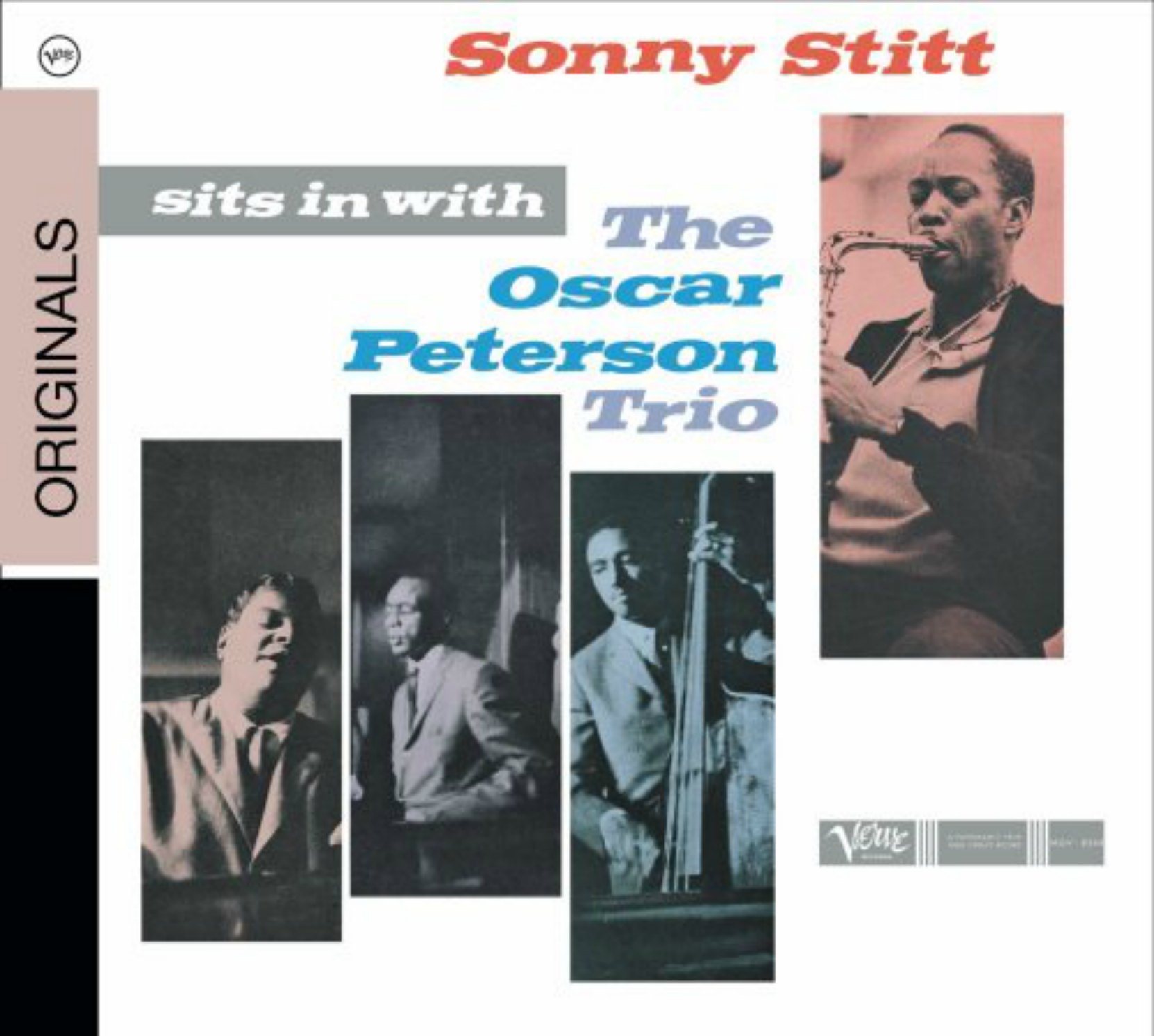 CD cover, Sonny Stitt Sits In With The Oscar Peterson Trio - Verve Records