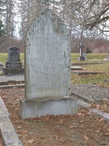 Thomas Ethelbert Tombs, grave, St. Peter's Quamichan cemetery