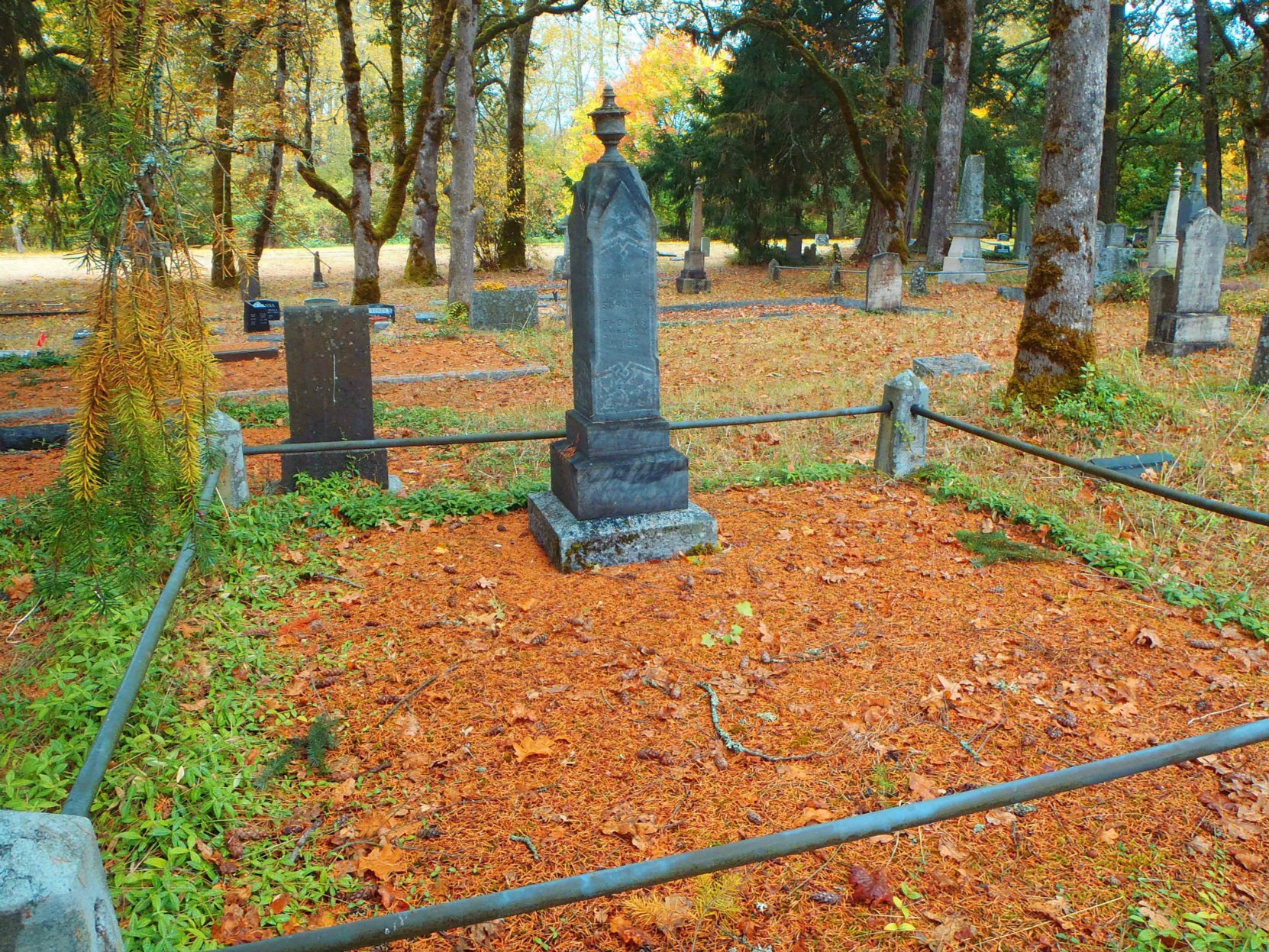 Thomas Wood, grave, St. Peter's Quamichan cemetery