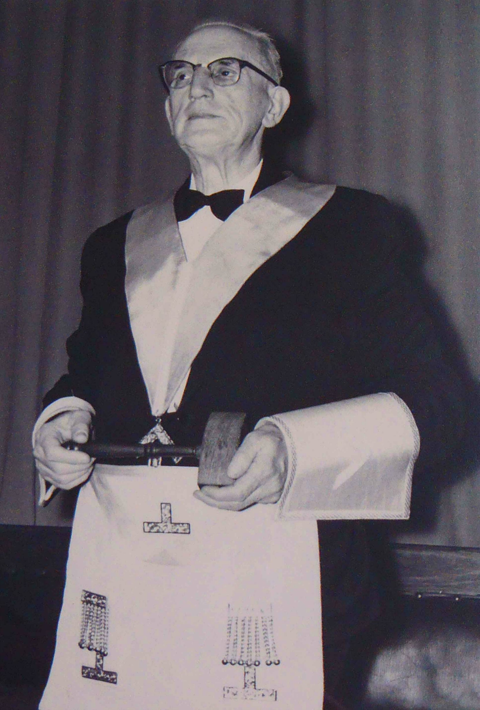 William Bruce Powel in Masonic regalia, circa 1958