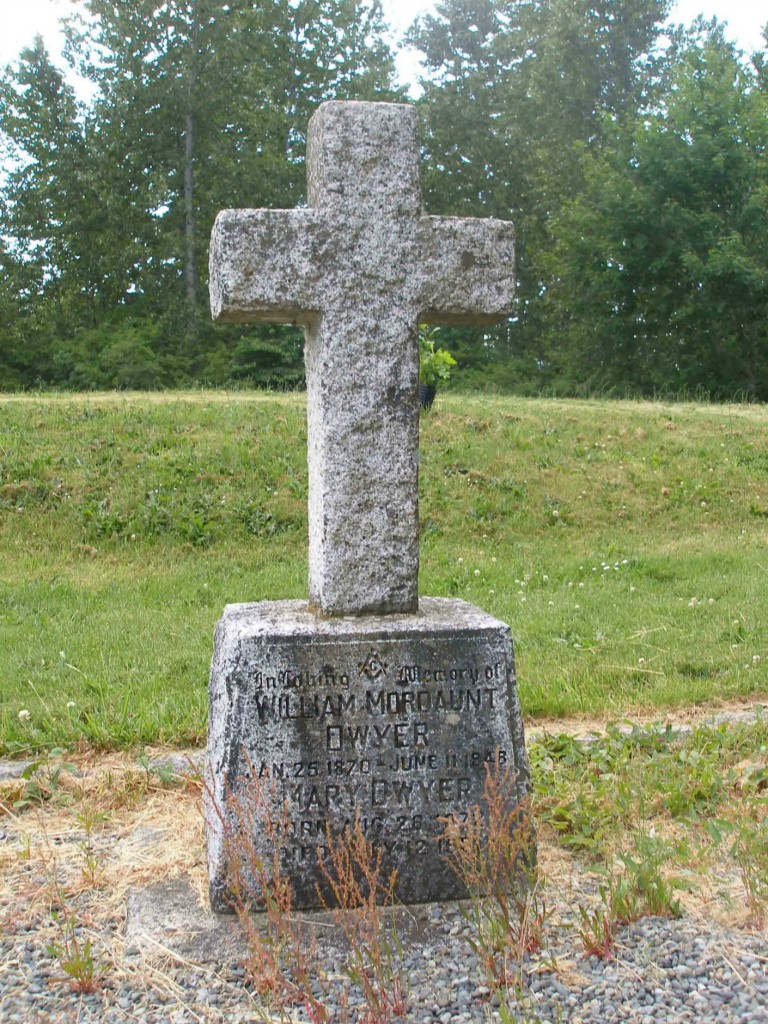 William Mordaunt Dwyer, grave, St. Peter's Quamichan cemetery