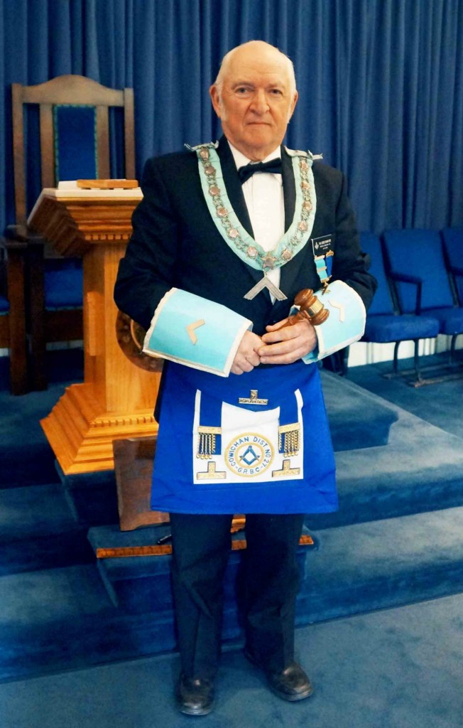 R.W.B. Bob Crawford, Worshipful Master of Temple Lodge, No.33, April 2015 to April 2016