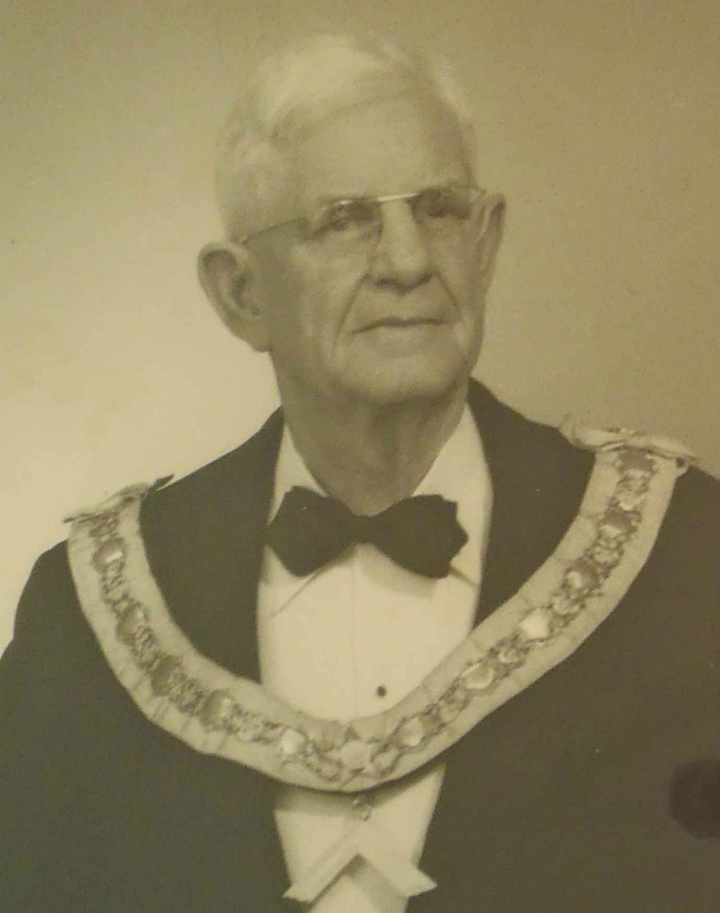 Charles William O'Neill was Worshipful Master of Temple Lodge, No.33 in 1919.