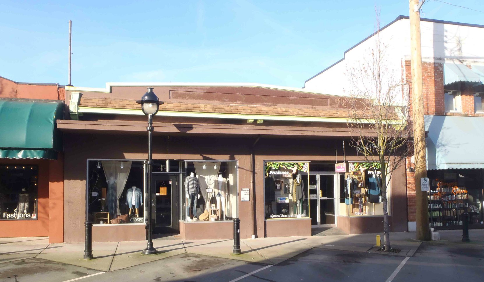 151-155 Craig Street is now two retail stores but it was built in 1929 by architect Douglas james for Hugh George Savage's Cowichan Leader newspaper.