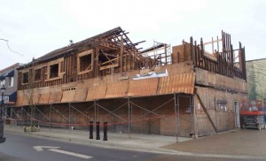 Duncan Emporium Building demolition, Station Street and Craig Street, March 2015