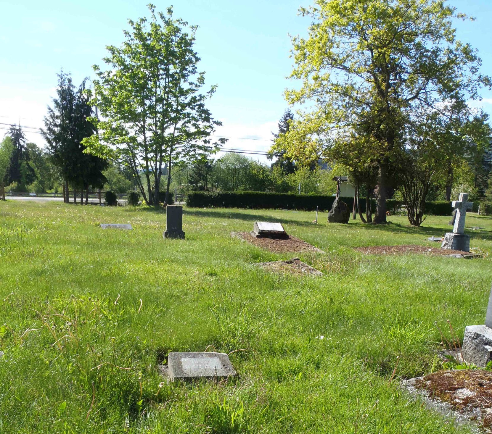 Roland Clayton Fawcett grave, St. Mary's Somenos Anglican cemetery, North Cowichan, B.C.