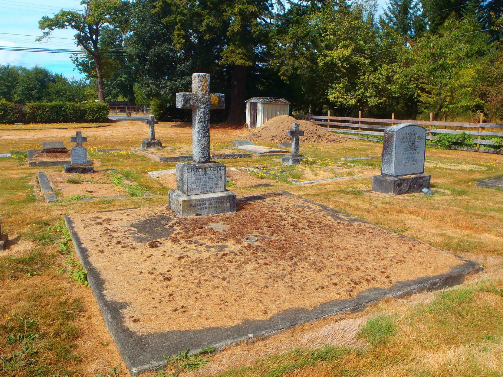 Frank Arthur Brettingham grave, St. Mary's Somenos Anglican Cemetery, North Cowichan