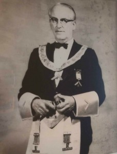 Gordon Maurice Berry as Worshipful Master of Temple Lodge