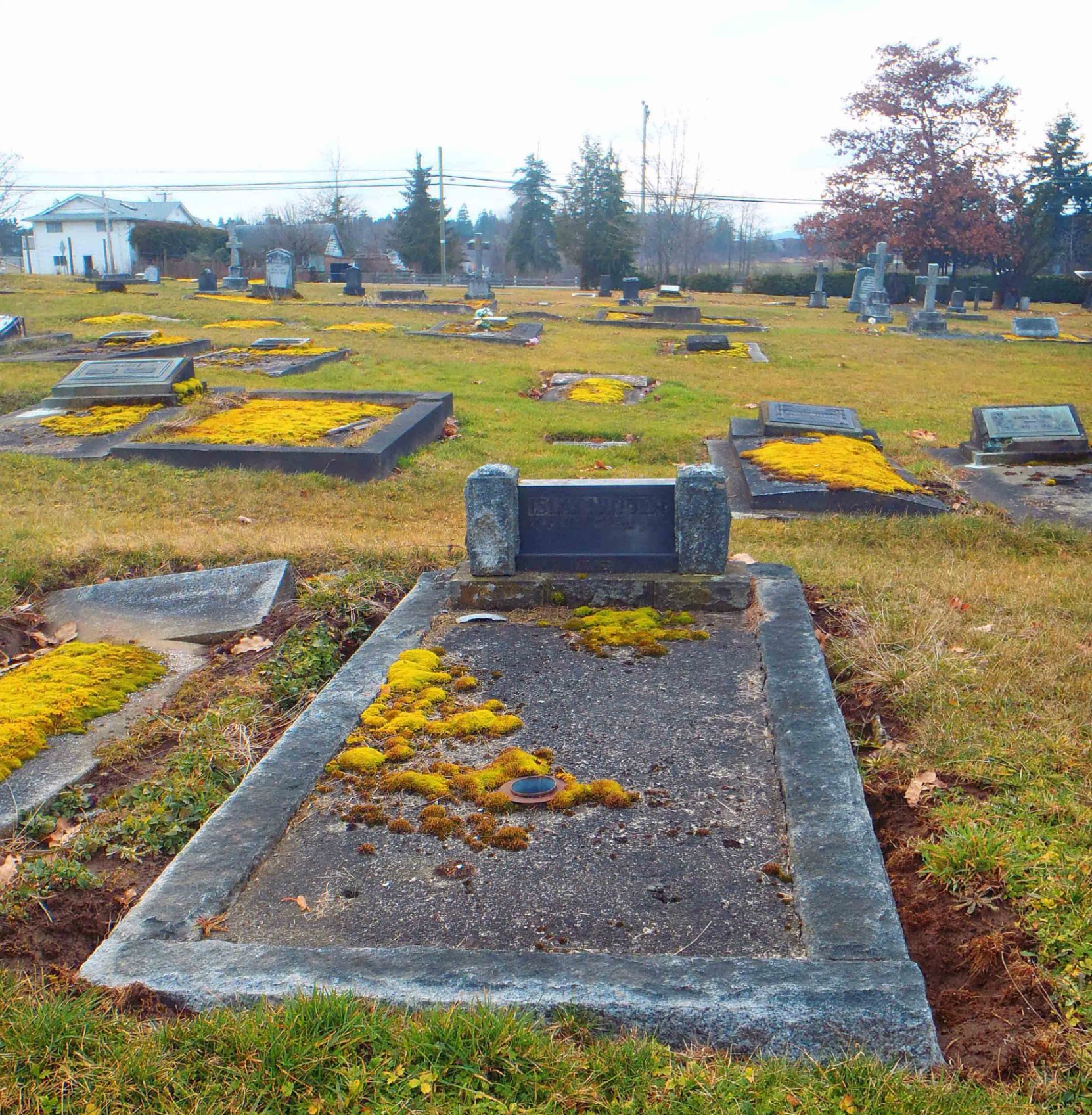 J. Islay Mutter grave, St. Mary's Somenos Anglican cemetery, North Cowichan