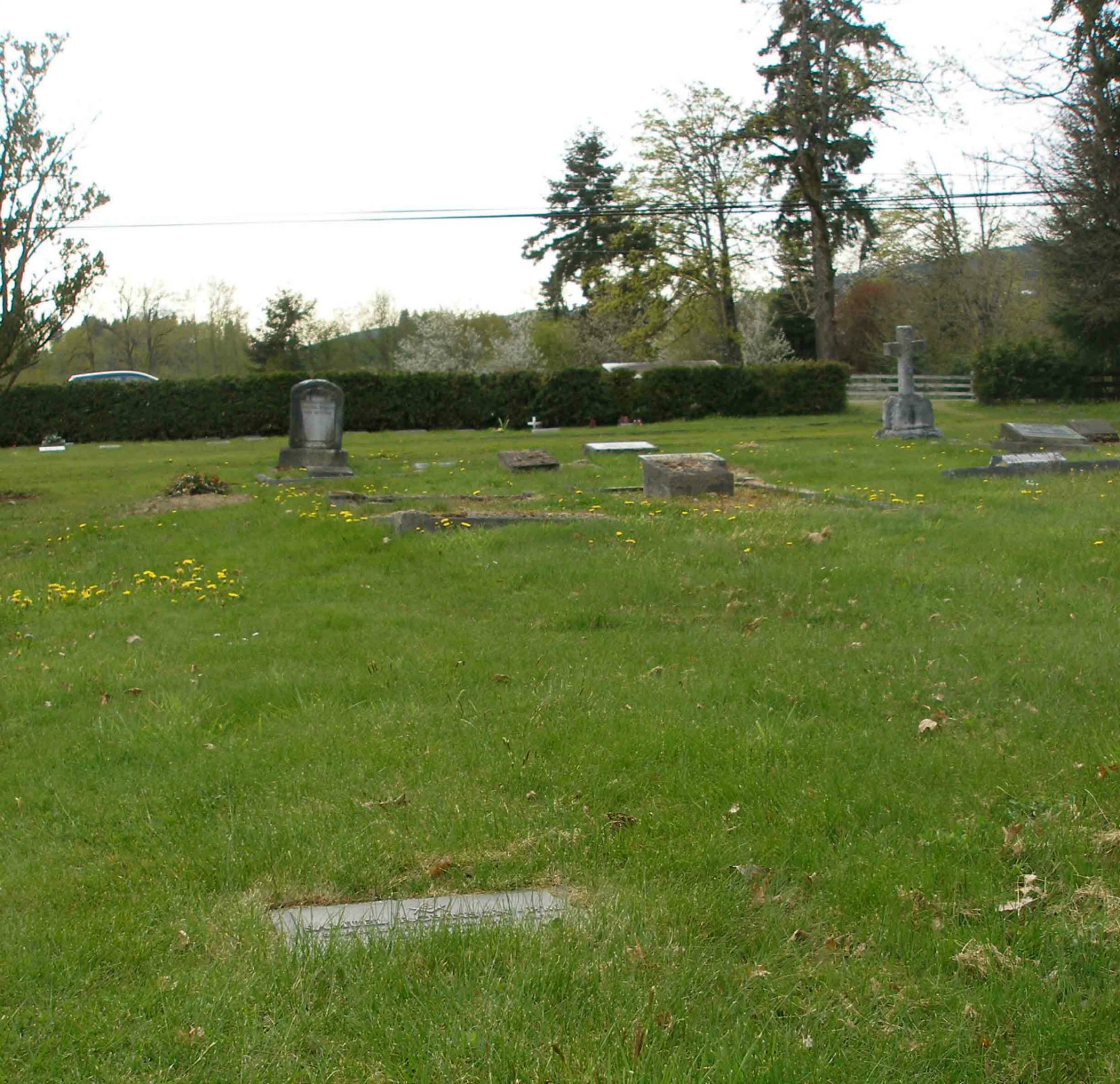 Samuel Robinson grave, St. Mary's Somenos Anglican Cemetery, North Cowichan, B.C.