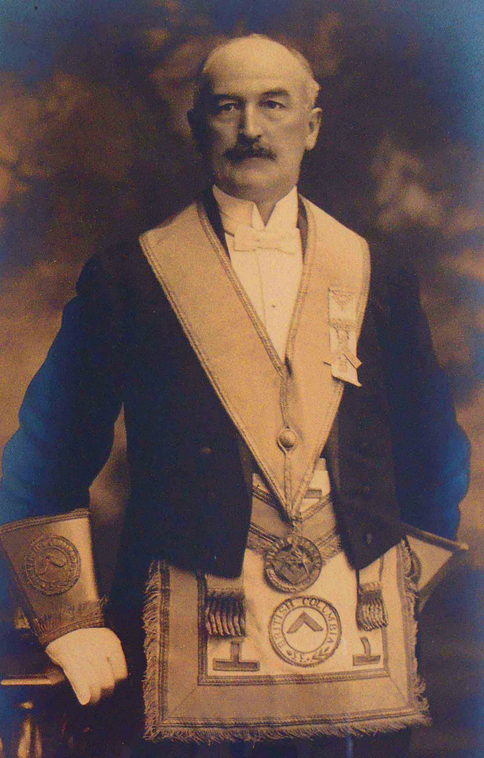 Thomas Pitt as District Deputy Grand Master, circa 1918