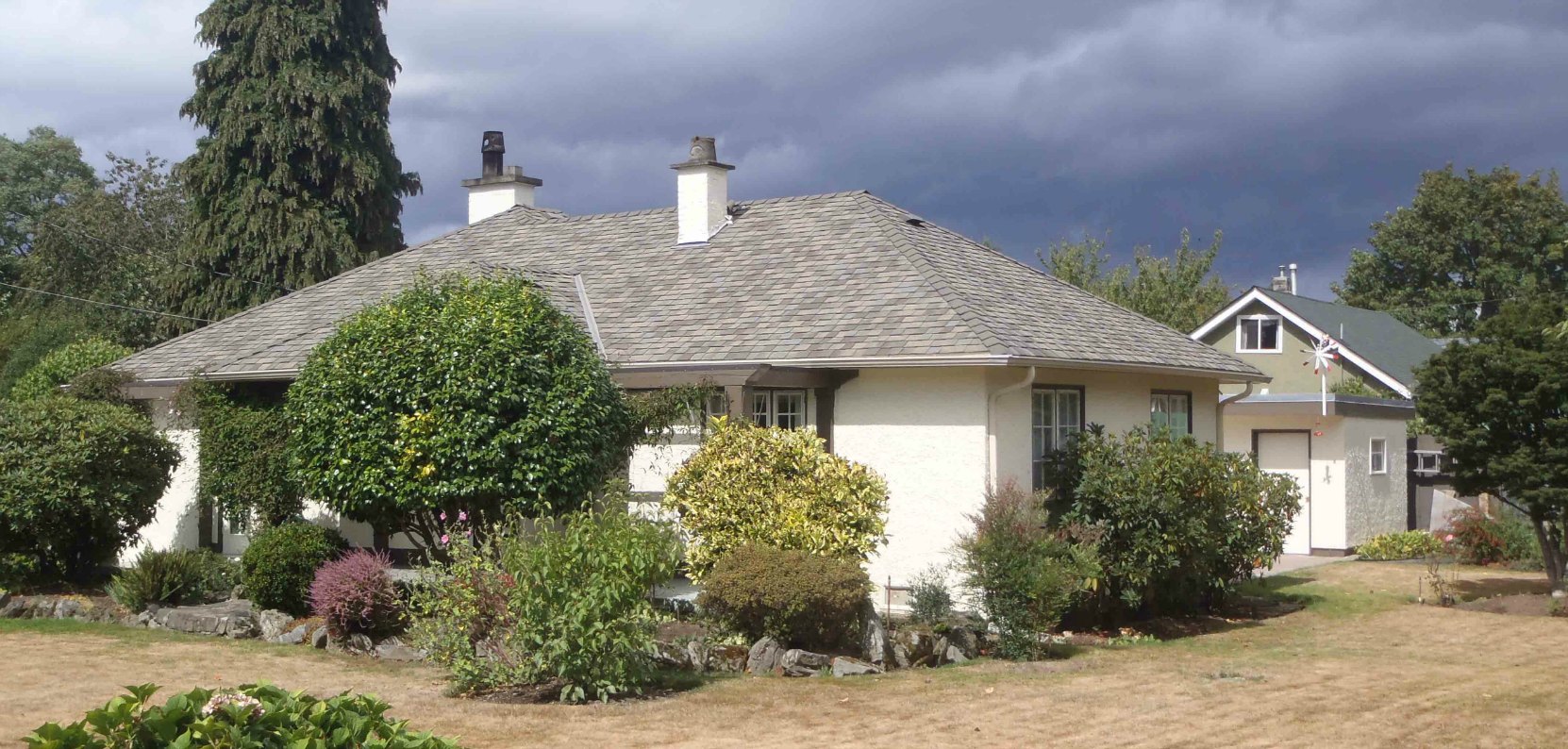 733 Wharncliffe Road, Duncan. Built for Claude and Edna Green in 1928 by architect Douglas James.