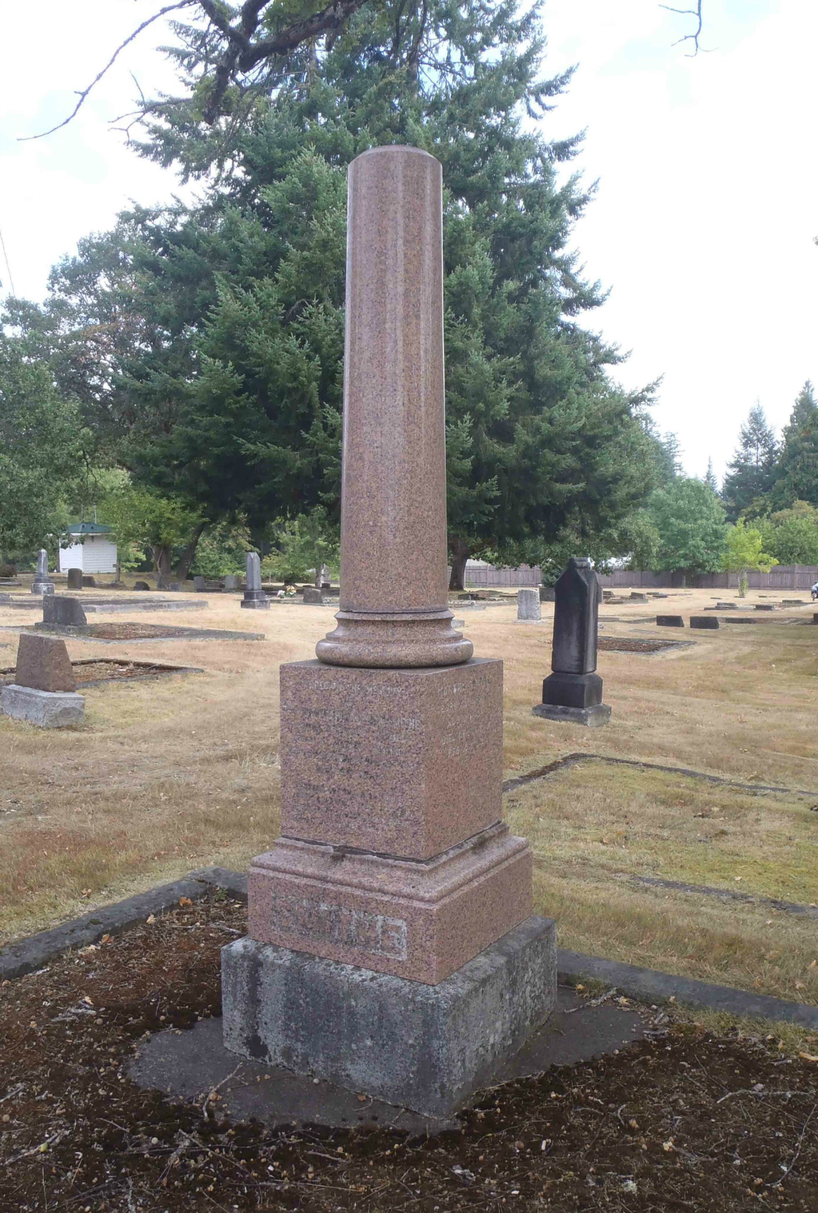 Premier William Smithe grave, Mountain View cemeteryPremier William Smithe grave, Mountain View cemetery