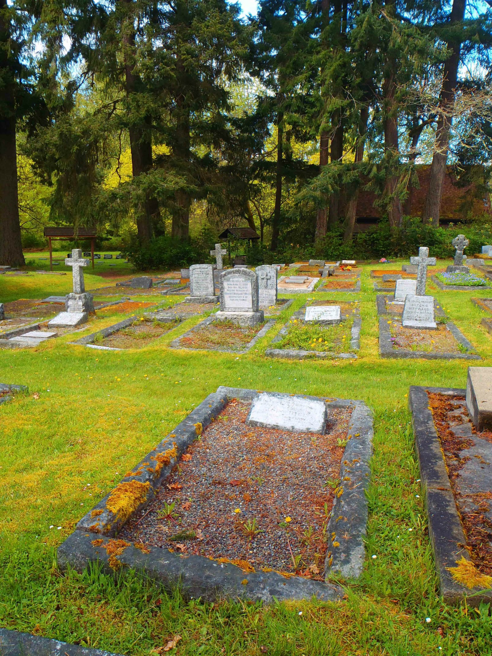 John Dick grave, St. Peter's Quamichan Anglican cemetery, North Cowichan.