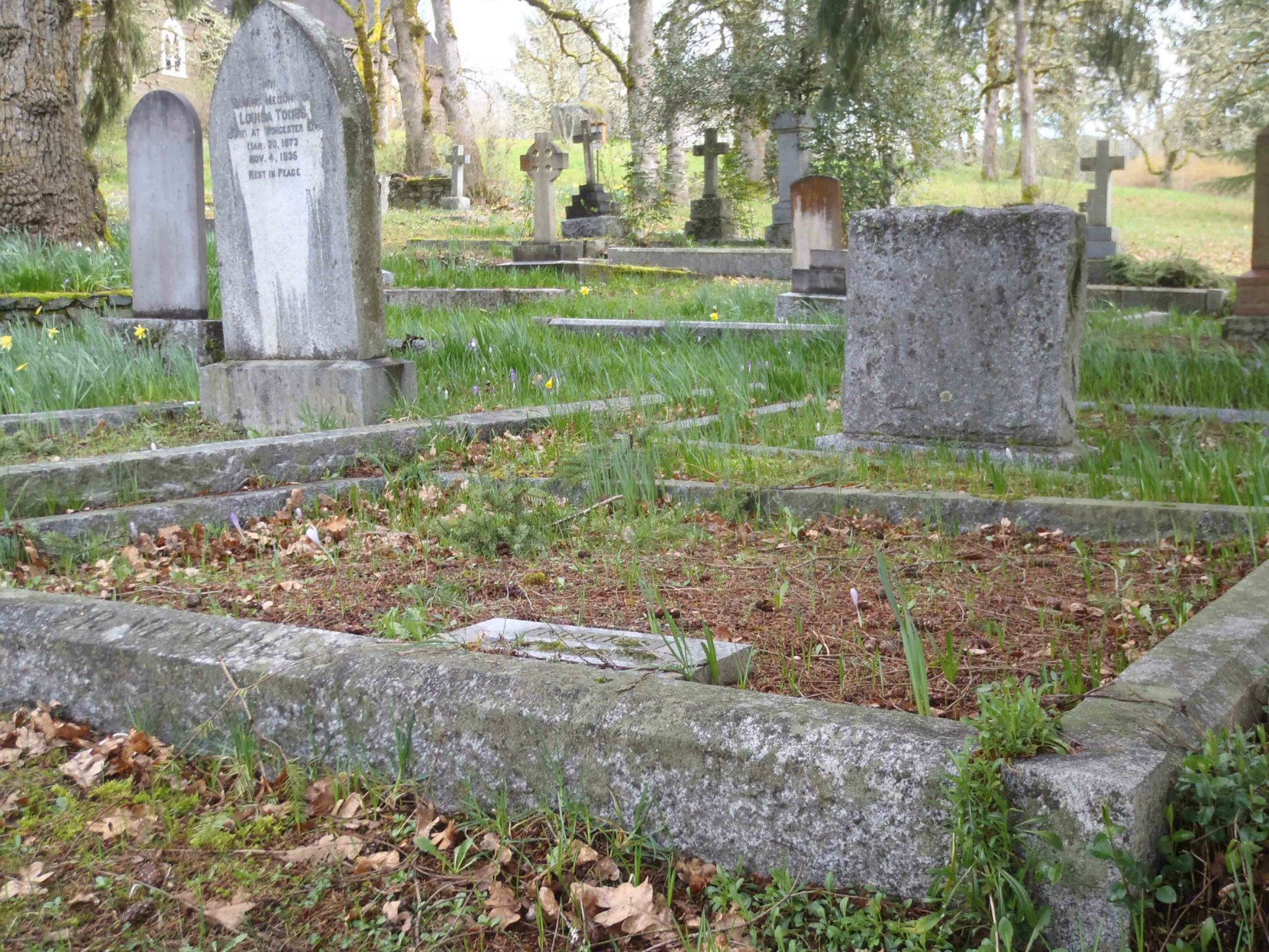 Robinson Ventress grave, St. Peter's Quamichan Anglican cemetery, North Cowichan