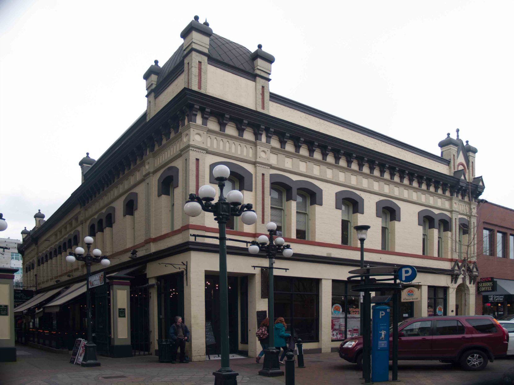 1210-1216 Broad Street, built for Alexander Alfred Green. This building was the location of Victoria's first telephone exchange, founded by Robert Burns McMicking