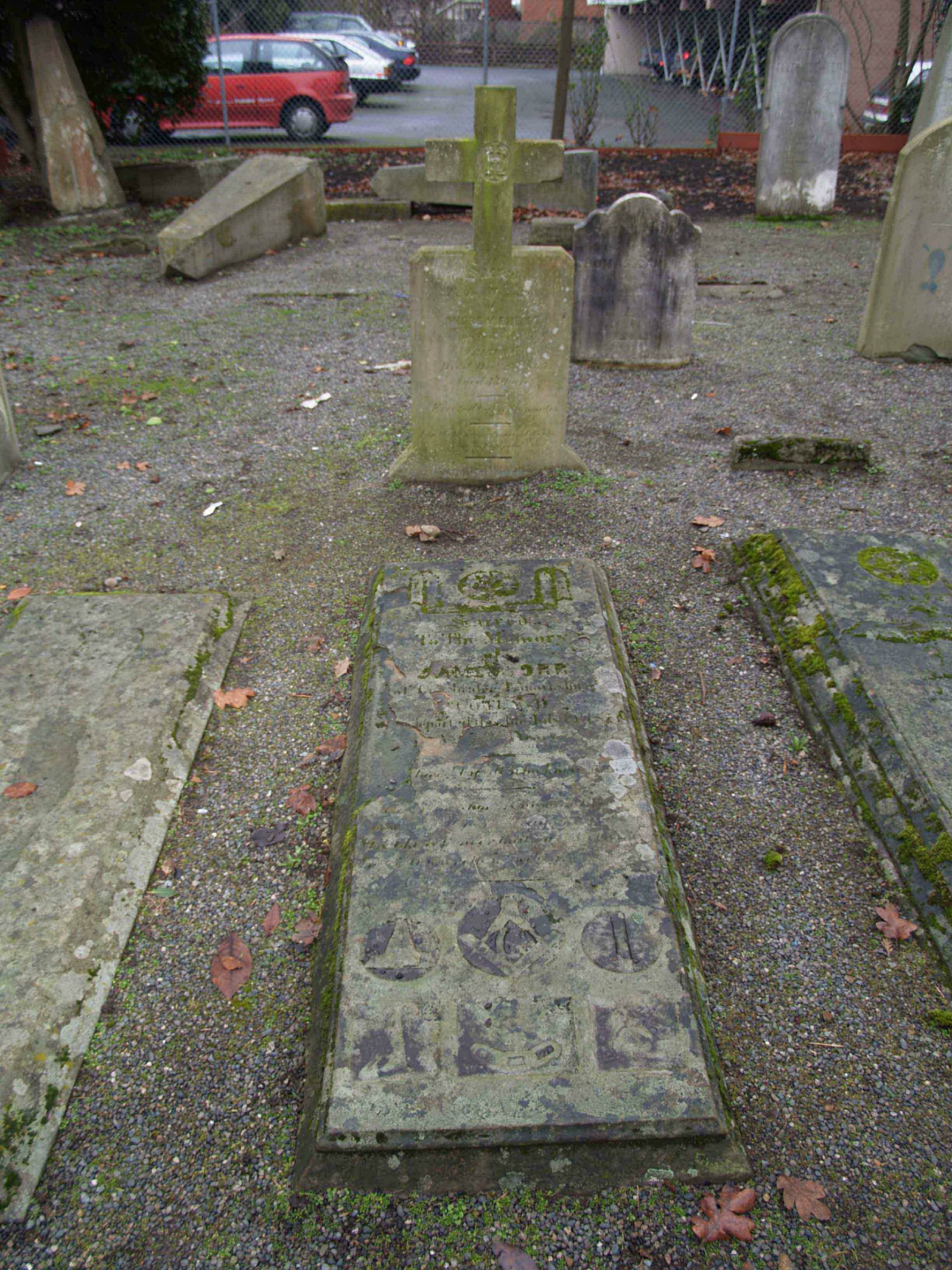 James Orr tombstone, Pioneer Square, Victoria, B.C.