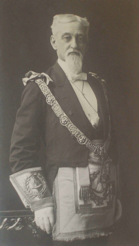 Robert Burns McMicking (1843-1915) as Grand Master of British Columbia, 1894-95 (Photo courtesy of Grand Lodge of B.C. & Yukon)