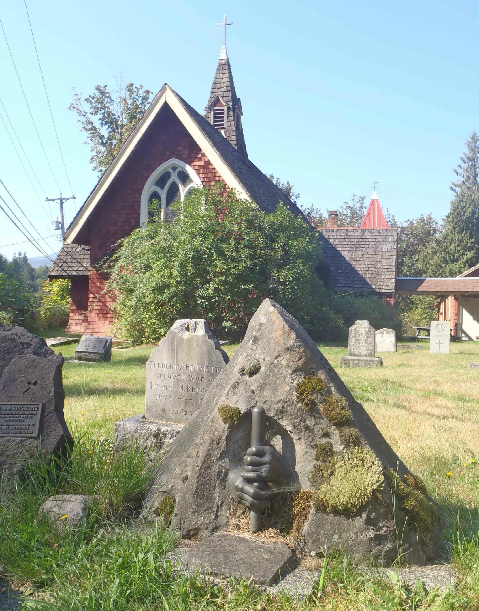 St. Andrew's Anglican Cemetery and its deconsecrated church, Cowichan Station, B.C.