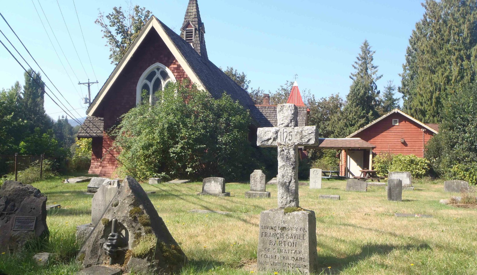 St. Andrew's Anglican Cemetery and its deconsecrated church, Cowichan Station, B.C.