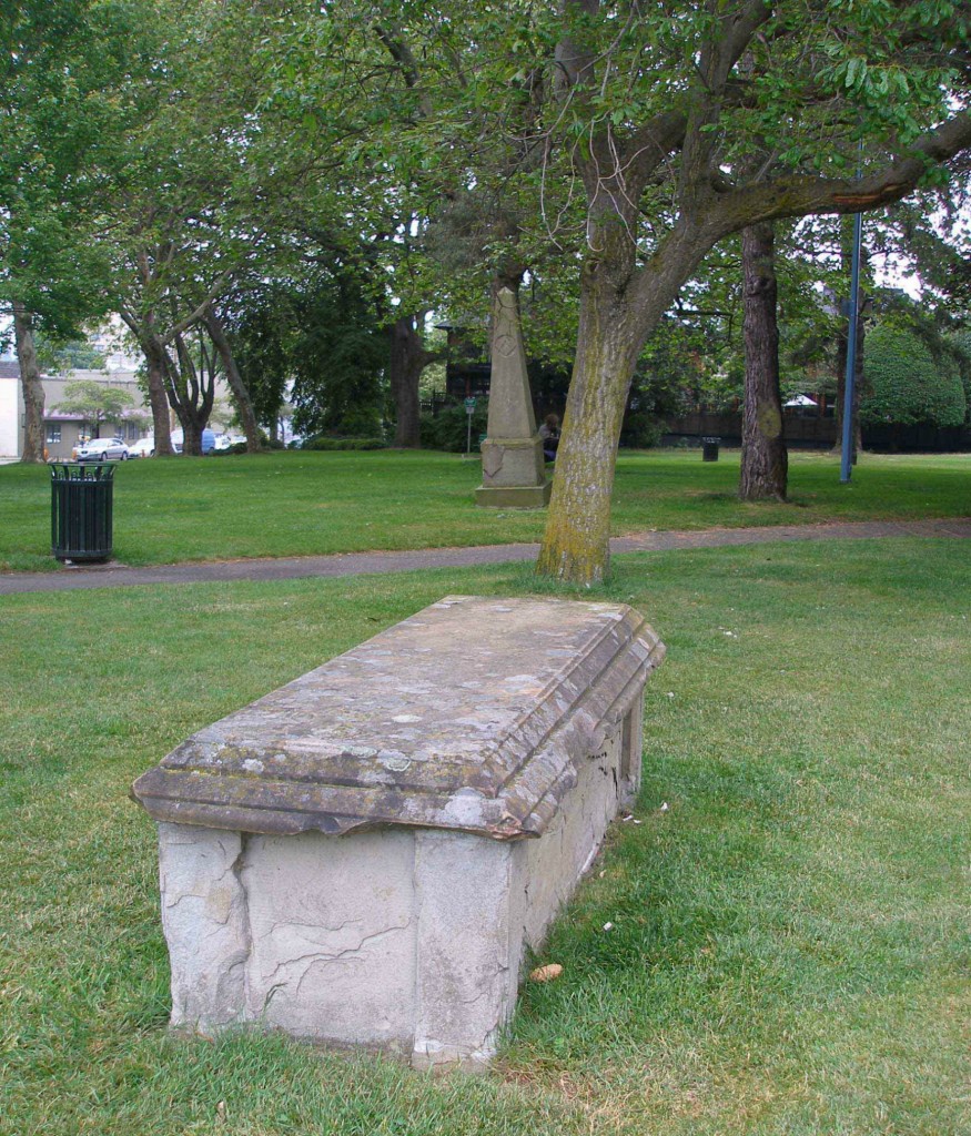 Thomas Carter grave marker, Pioneer Square, Victoria, B.C.