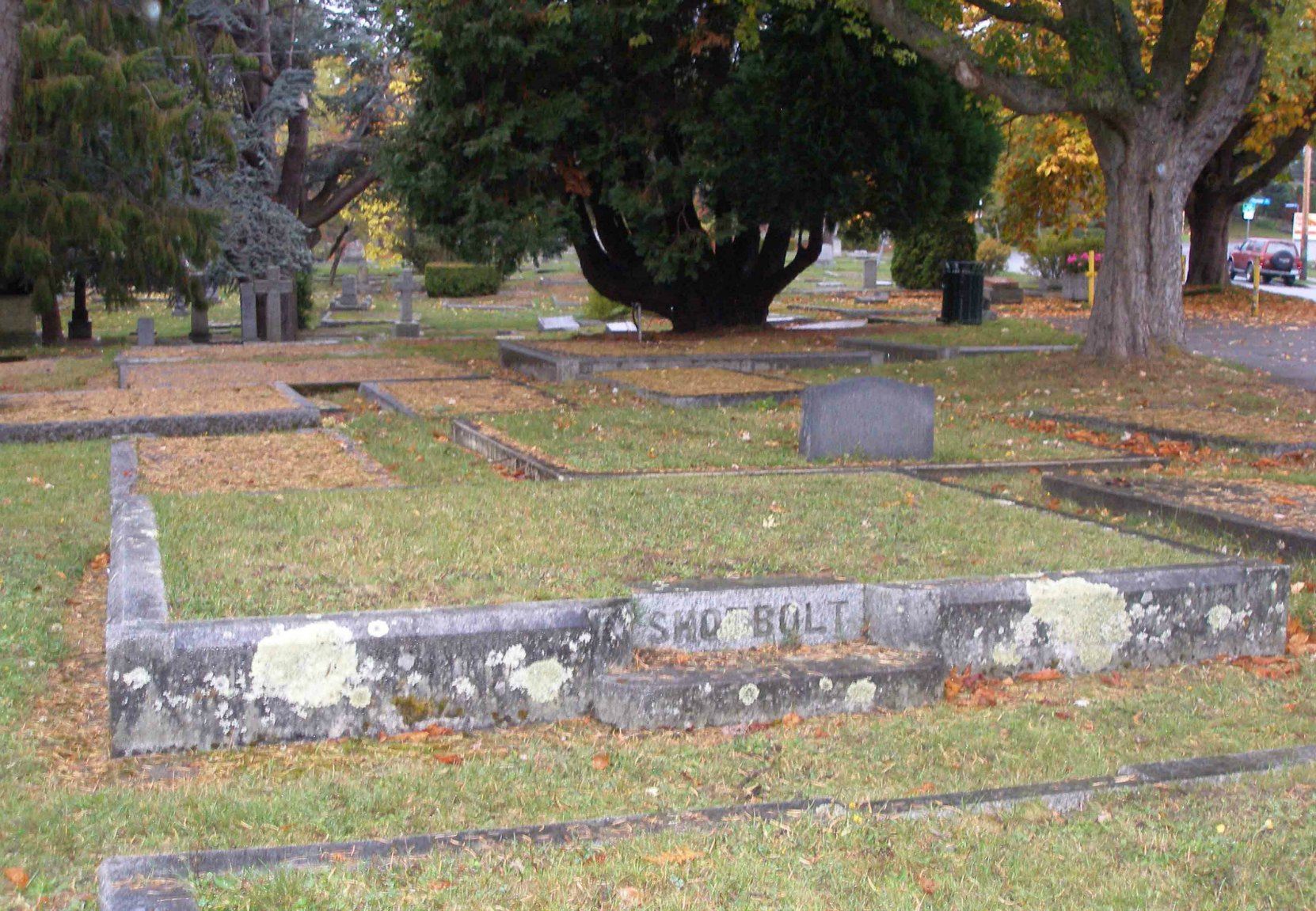 Thomas Shotbolt grave, Ross Bay Cemetery, Victoria, B.C.