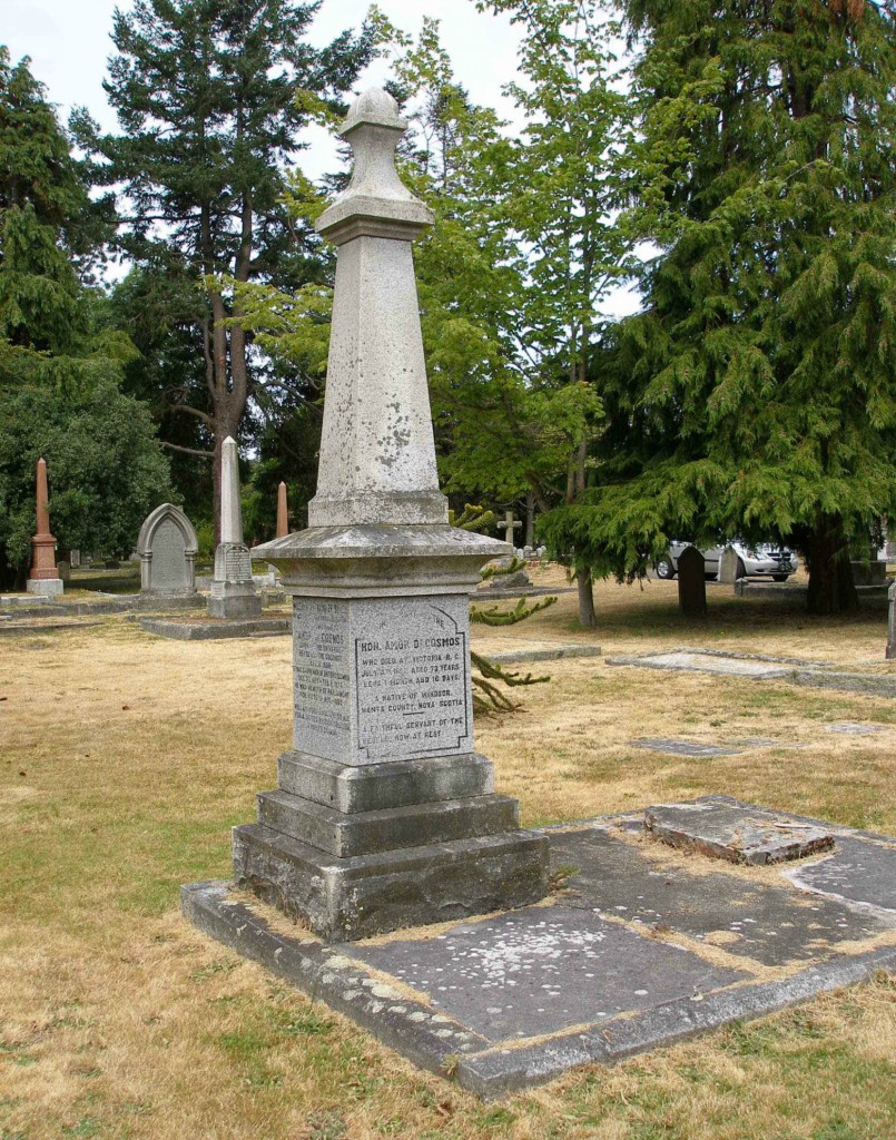 Amor de Cosmos grave, Ross Bay Cemetery, Victoria, B.C.