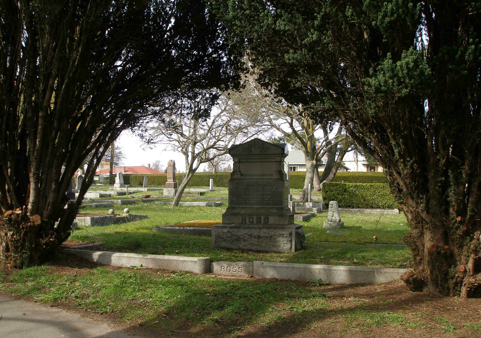 Grave of Dixi Harrison Ross, Ross Bay Cemetery, Victoria, B.C.