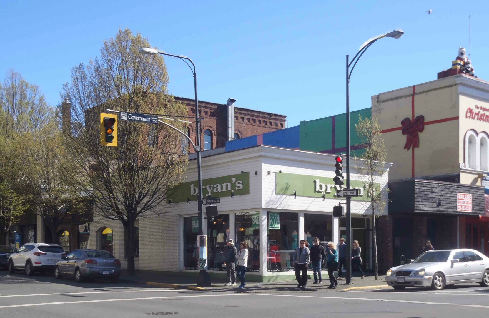 1325-1327 Government Street, Victoria, B.C. This building was once Lawrence Goodacre's butcher shop.