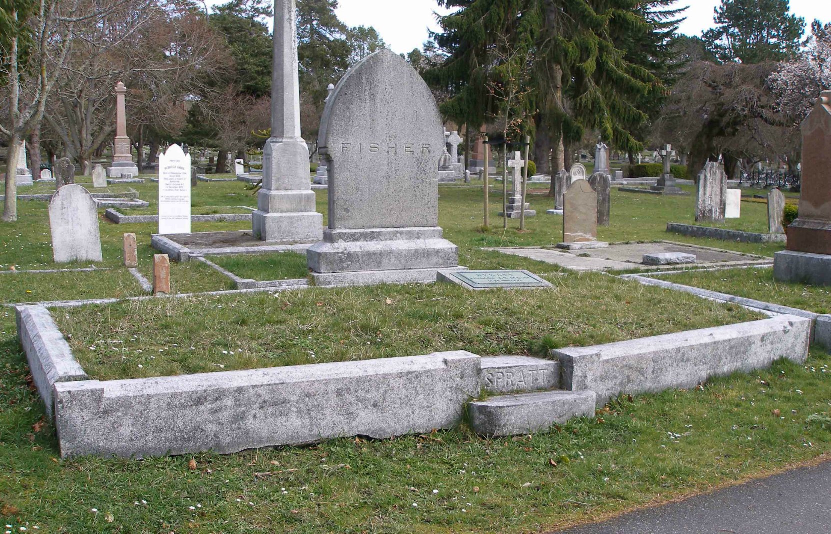 Joseph Spratt grave, Ross Bay Cemetery, Victoria, B.C.