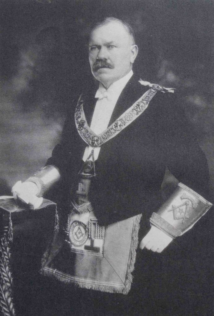 Stephen Jones as Grand Master of B.C., 1924-25 (Photo - Grand Lodge of B.C. & Yukon)