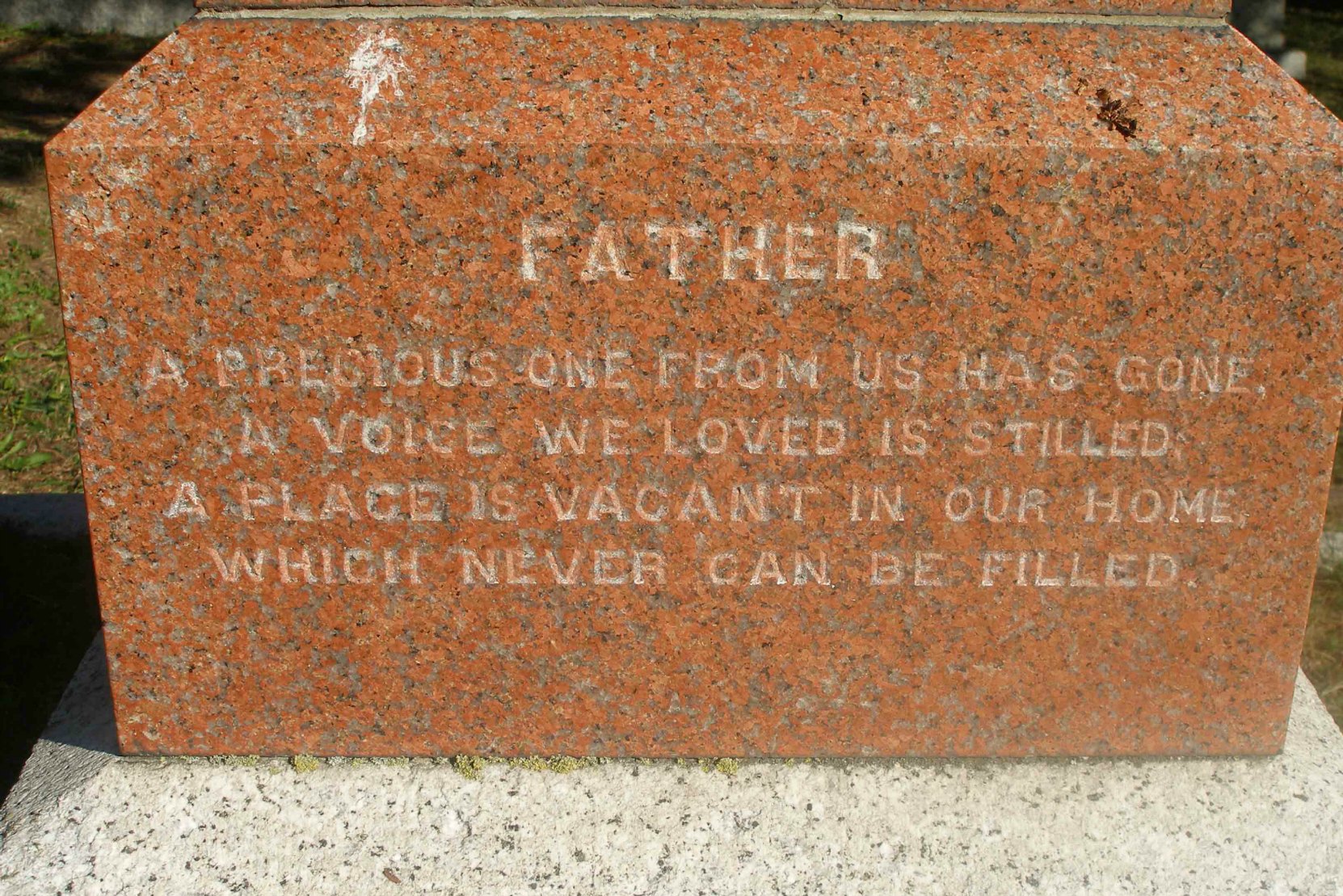 Inscription on Stephen Jones grave, Ross Bay Cemetery, Victoria, B.C.