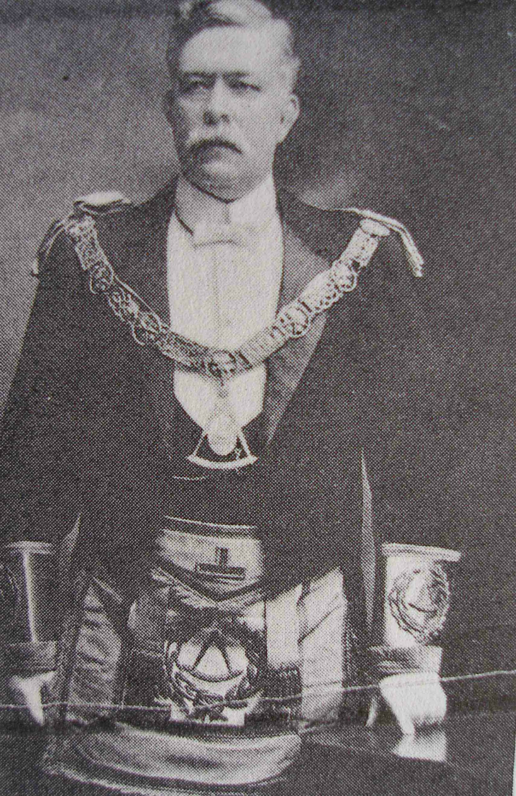 William Kyle Houston as Grand Master of B.C., circa 1908