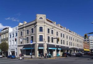 This Heritage Building at 1401 Government Street/606-614 Johnson Street in downtown Victoria was built in 1888 as a store for Edward G. Prior's hardware business, E.G. Prior & Co.