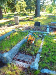 Robert Bulmer Waldon grave marker, Chemainus Cemetery, Chemainus, B.C.