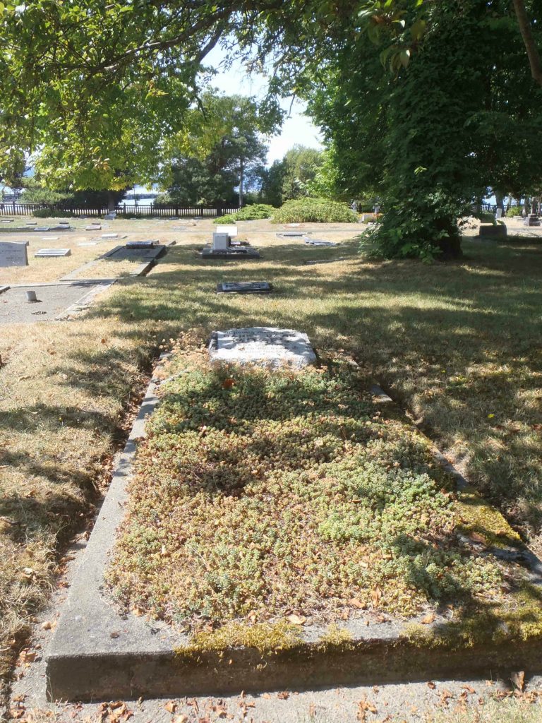 Daniel David Moses grave, Holy Trinity Anglican cemetery, North Saanich, B.C.