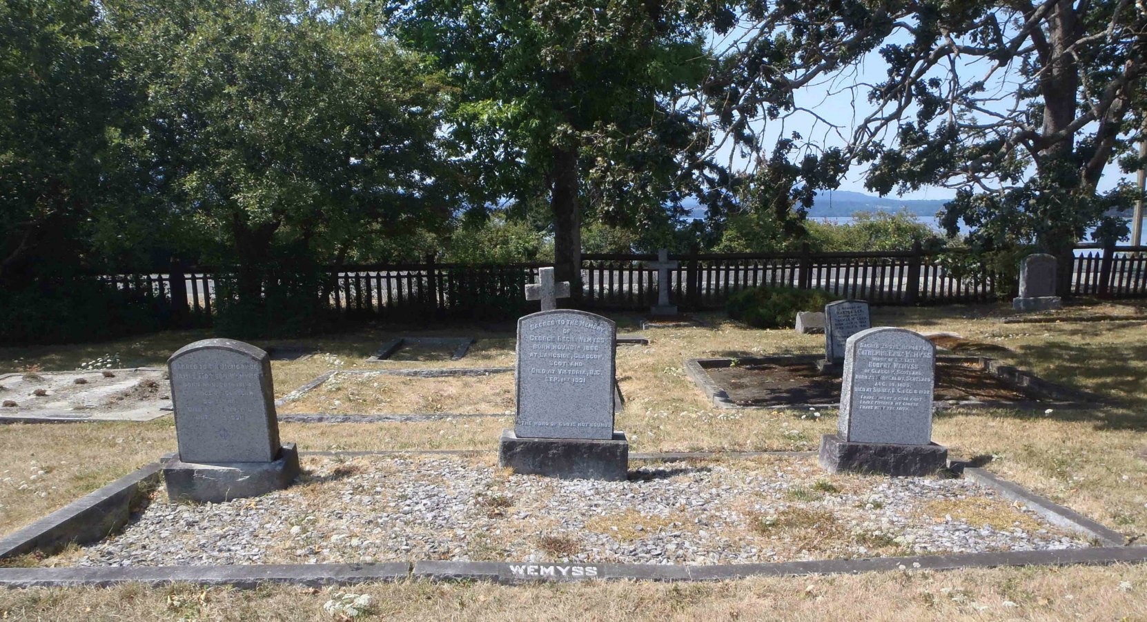 James Morison Wemyss family burial plot, Holy Trinity Anglican Church cemetery, North Saanich, B.C.