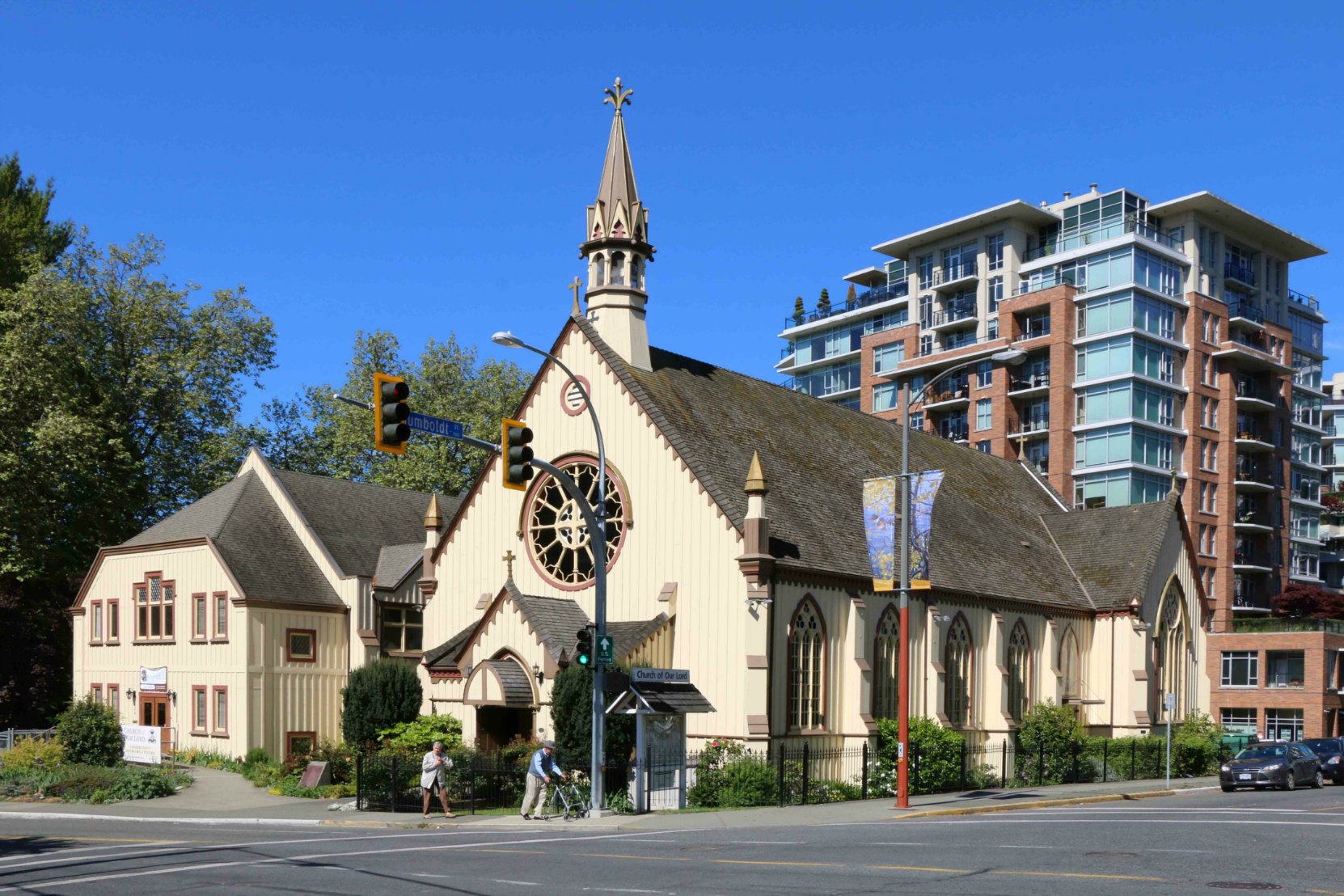 The Church of Our Lord, 626 Blanshard Street, Victoria, B.C. Designed and built in 1876 by architect John Teague for Rev. Edward Cridge and the Reformed Episcopal Church