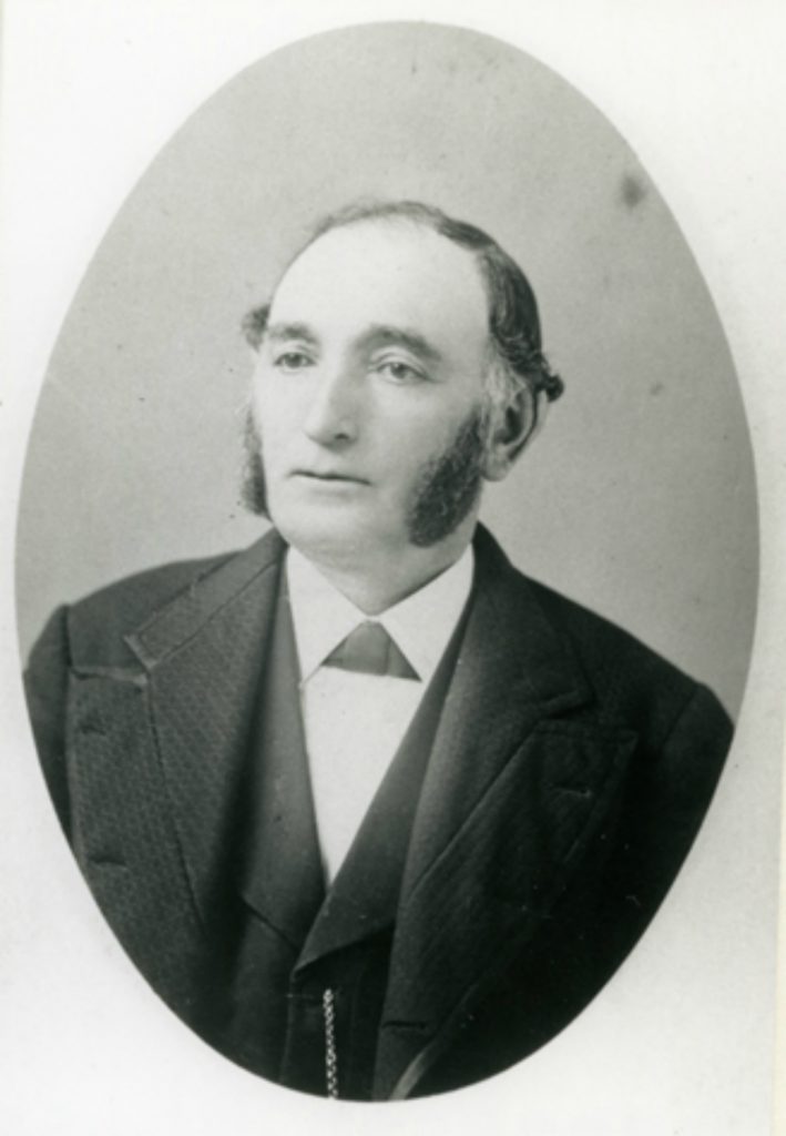 Lewis Lewis (died 1904, aged 77) was a member of Vancouver & Quadra Lodge No. 2 in Victoria. He was a leading member of Victoria's Jewish community (photo courtesy of Congregation Beth Emanu-El)