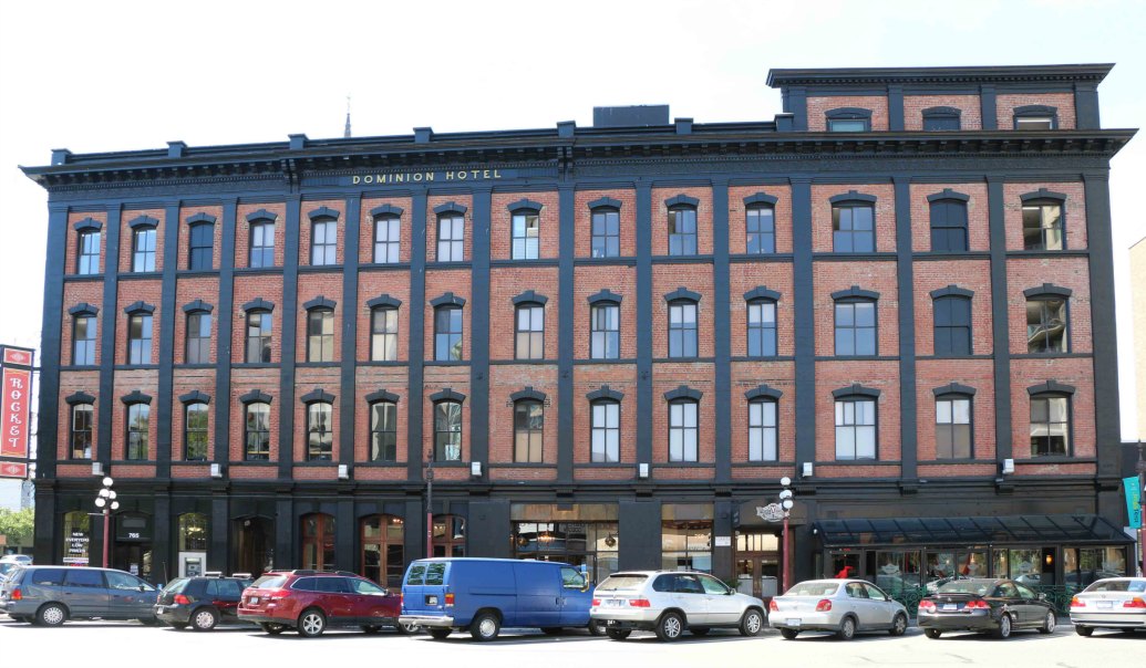 The Dalton Rocket condominiums, 755-765 Yates Street, Victoria, was originally the Dominion Hotel, owned and built by Stephen Jones, Past Grand Master of B.C. & Yukon