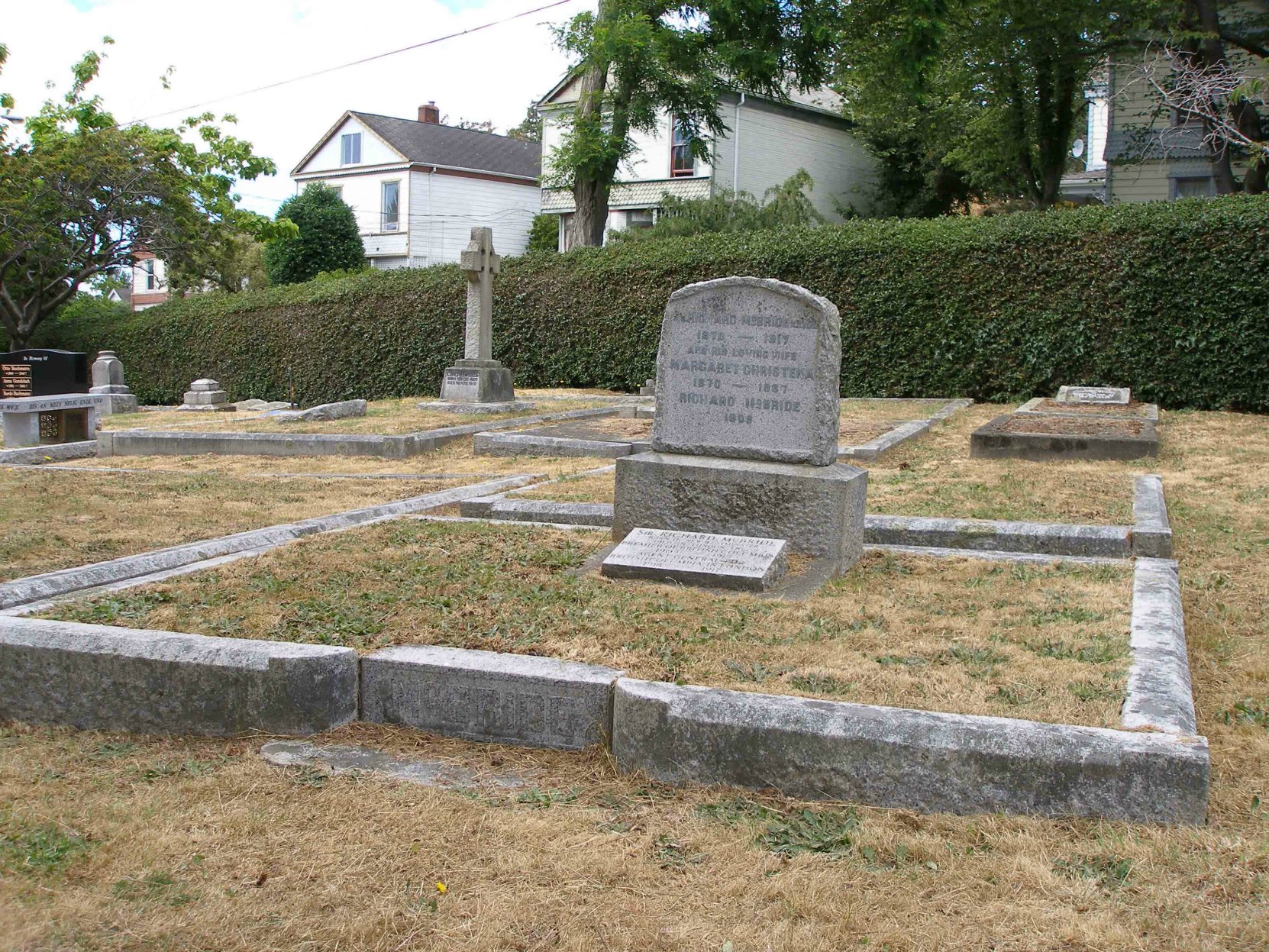 Sir Richard McBride grave, Ross Bay Cemetery, Victoria, B.C. (photo by Temple Lodge No. 33 Historian)