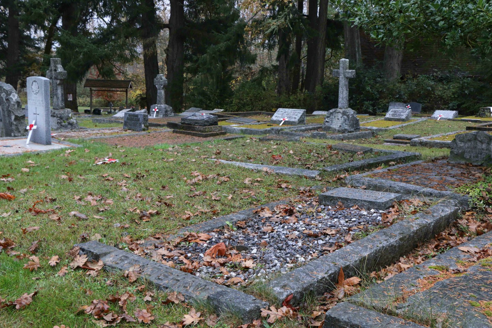 Cecil Bradshaw grave, St. Peter's Quamichan Anglican Cemetery, North Cowichan, B.C. (photo by Temple Lodge No. 33 Historian)