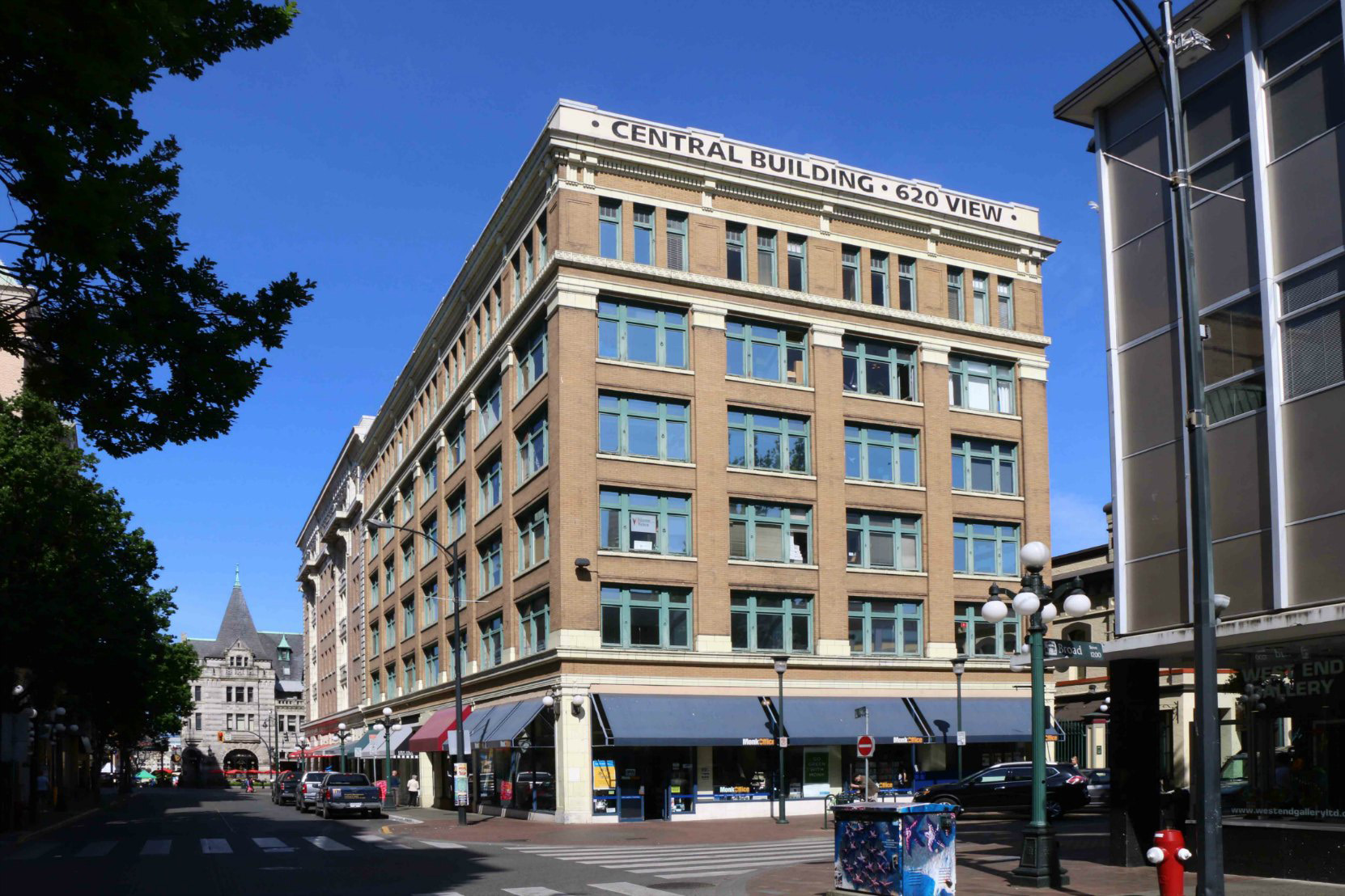 Central Building, 620 View Street at Broad Street, Victoria, B.C. Built in 1911 for Thomas Shanks McPherson (photo by Temple Lodge No. 33 Historian)