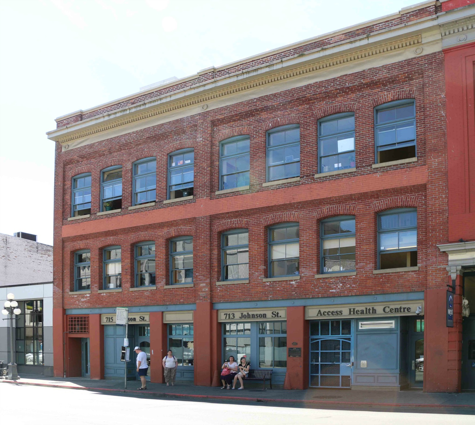 713-715 Johnson Street, Victoria, B.C. Built in 1908 by architects Thomas Hooper and C. Elwood Watkins for carriage maker William James Mable, a member of Victoria-Columbia Lodge No.1 (photo b